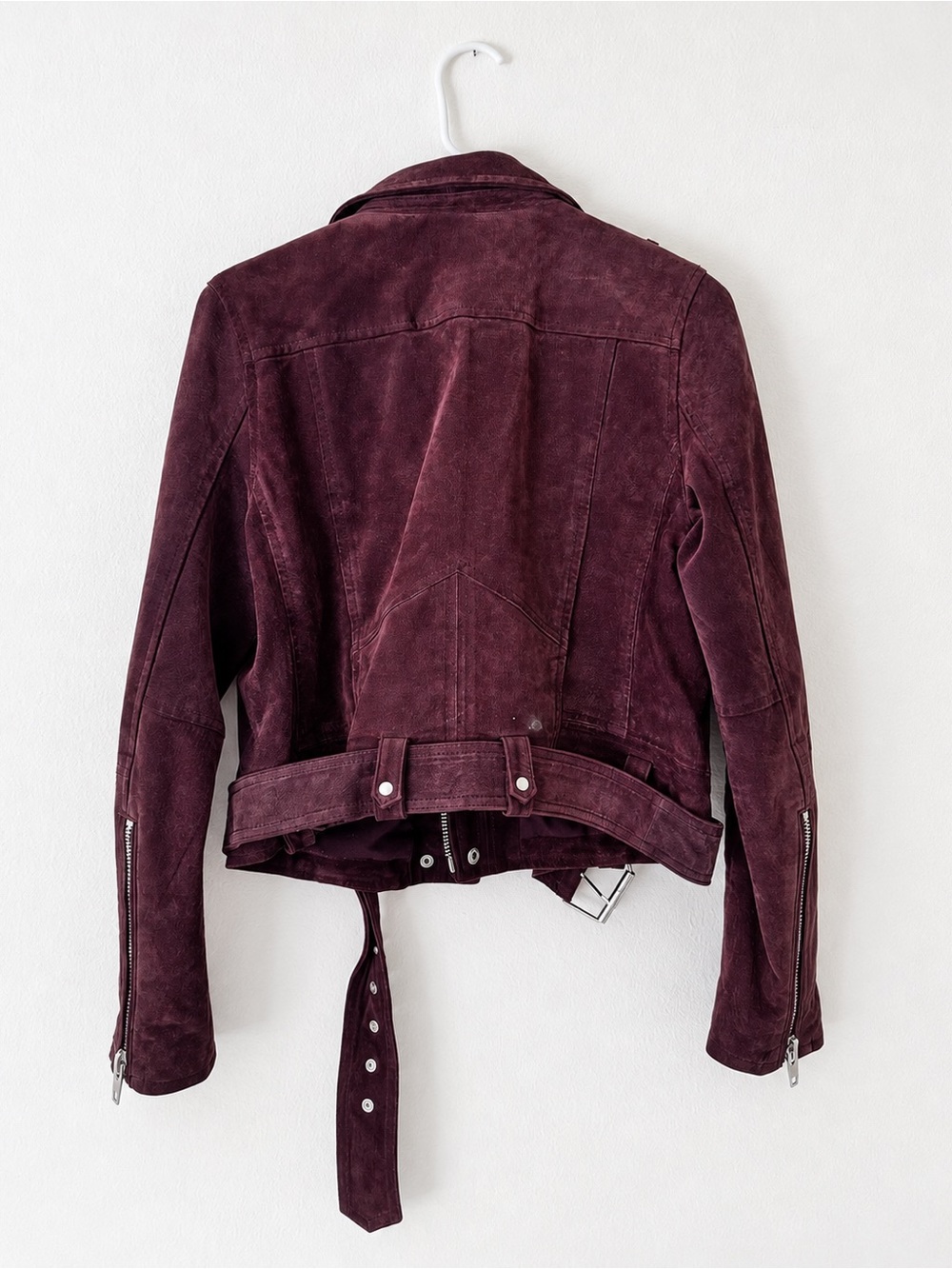 Blank NYC Plum Suede Moto Jacket - Picture 2 of 5